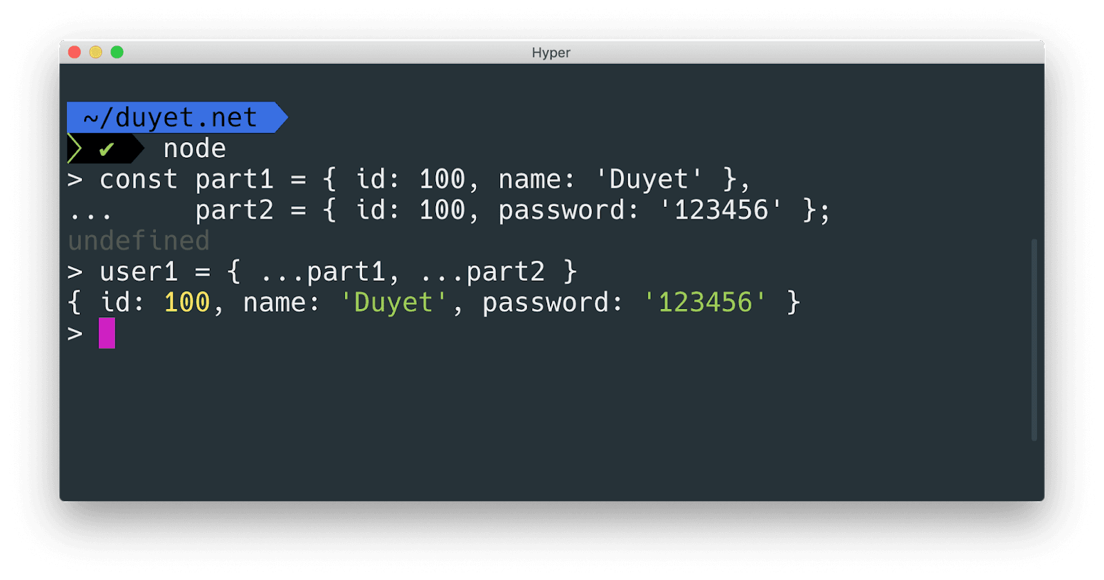 Resting và Spreading JavaScript Objects